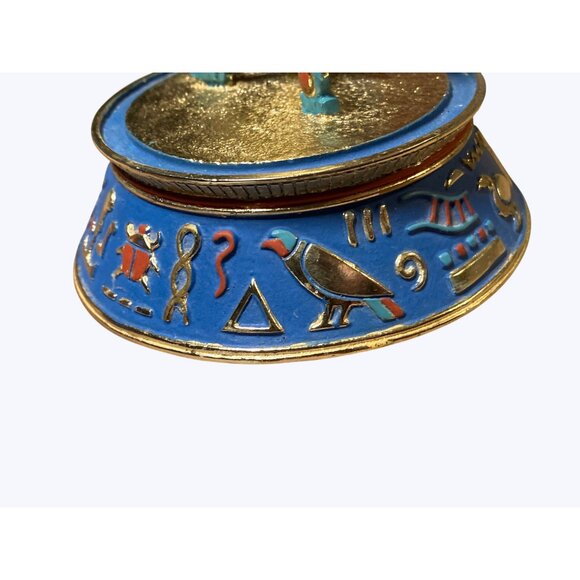 Egyptian Ra-Harakhty Sun God Figurine Sculpture Limited Edition Hand-Painted - Picture 9 of 12